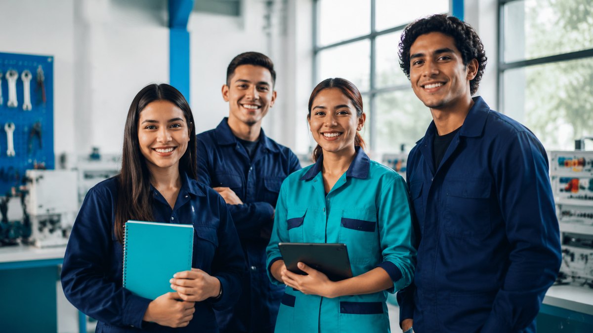 Estudiante de técnico laboral con uniforme IFITH Ibagué Tolima