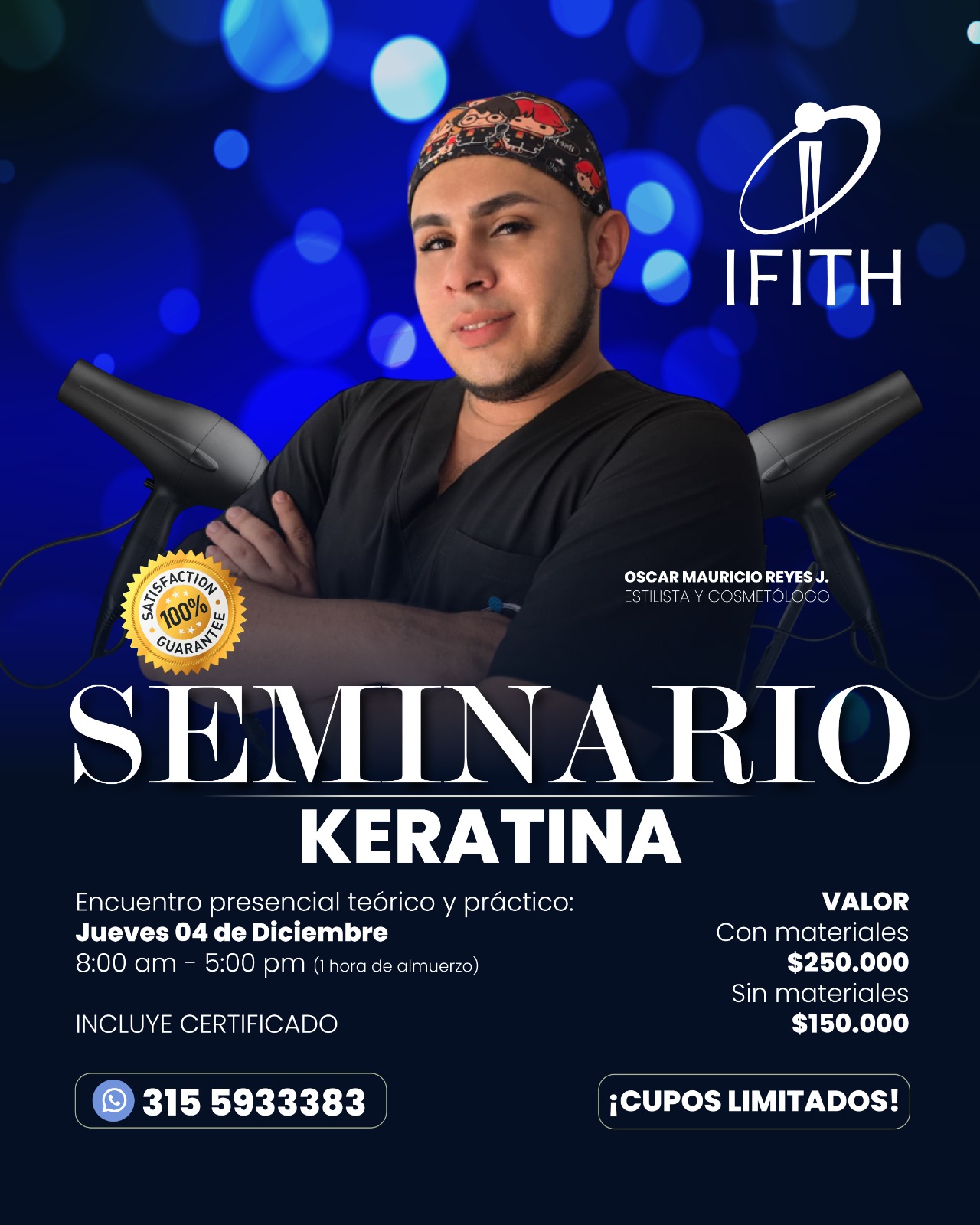 Seminario de Keratina y Alisamiento Temporal en IFITH Ibagué